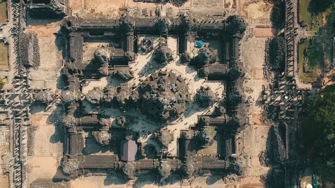 Angkor Thom Temple. Angkor Wat Complex Video stock 88196019