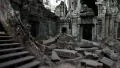 Angkor Thom temple complex in Siem Reap, Cambodia HD Footage