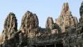 Angkor Thom temple complex in Siem Reap, Cambodia HD Footage