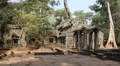 Angkor Thom temple complex in Siem Reap, Cambodia HD Footage