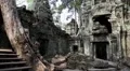 Angkor Thom temple complex in Siem Reap, Cambodia HD Footage