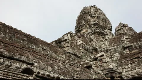 Angkor Thom temple Stock Footage 10754326