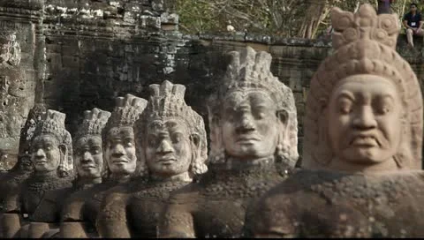 Angkor Thom_LDA N 00826 Video stock 10750728