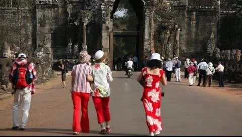 Angkor Thom_LDA P 00840 Stock Footage 10751291