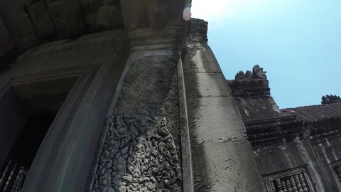 Angkor Wat 18, Tilt down Stock-Footage 75431261