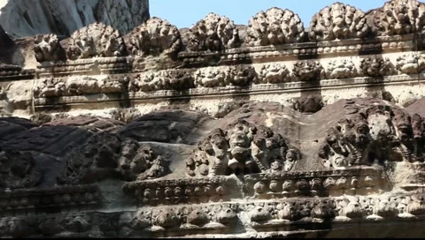 Angkor Wat Architrave Stock Footage 10727301