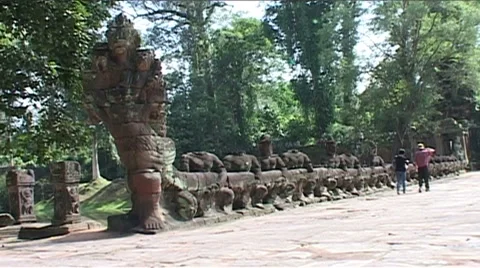 Angkor Wat, Cambodia Stock Footage