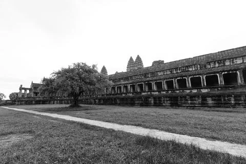 Angkor Wat Central Complex Stock Photos