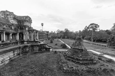 Angkor Wat Central Complex Stock Photos