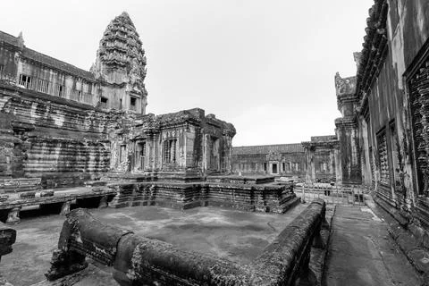 Angkor Wat Central Complex Stock Photos