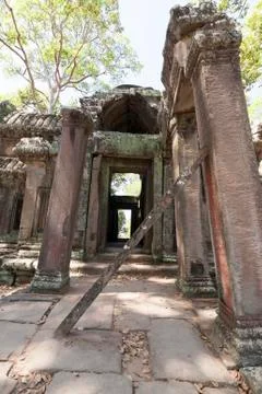Angkor Wat Gate Stock Photos