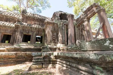 Angkor Wat Gate Stock Photos