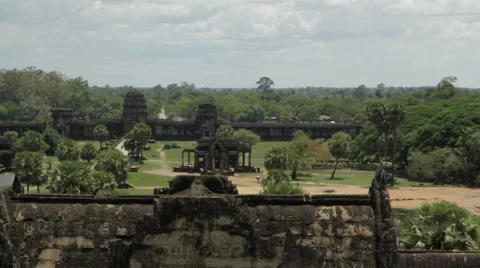 Angkor Wat Grounds Stock Footage 42368067