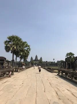 Angkor wat location Stock Photos