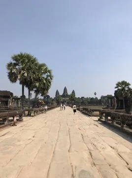 Angkor wat location Stock Photos