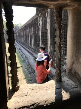 Angkor wat location Stock Photos