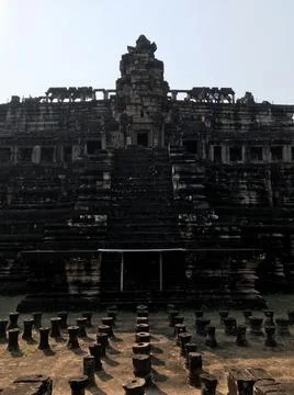 Angkor wat location Stock Photos
