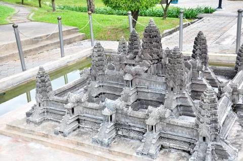 Angkor wat model Stock Photos