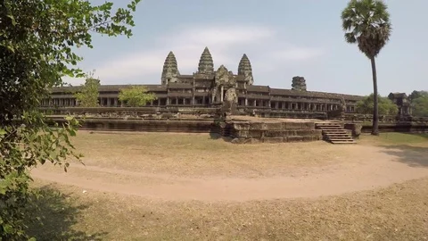 Angkor Wat Pan Right Stock-Footage 75358360