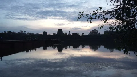 Angkor Wat Sunrise Stock Footage 157280093