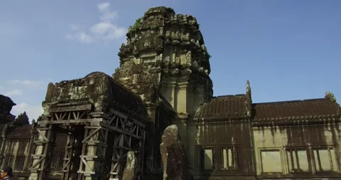 Angkor Wat Temple Complex Stock Footage 207786517