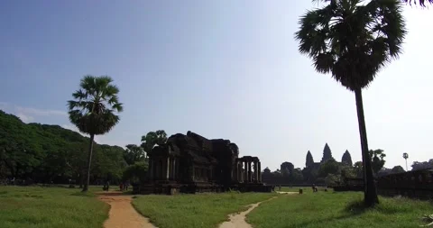 Angkor Wat Temple Complex Stock Footage 207786580