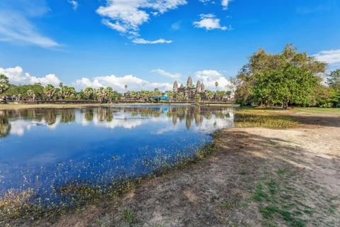 Angkor wat temple Stock Photos