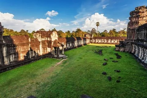 Angkor wat temple Stock Photos