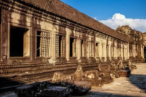 Angkor wat temple Stock Photos
