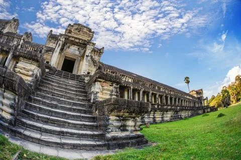 Angkor wat temple Stock Photos
