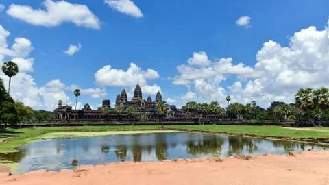 Angkor wat temple Stock Photos