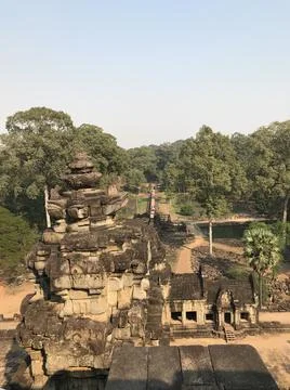 Angkor wat temple Stock Photos