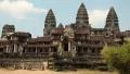 Angkor Wat temple, Siem Reap, Cambodia HD Footage