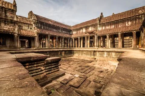 Angkor Wat temple - Siem Reap . Stock Photos