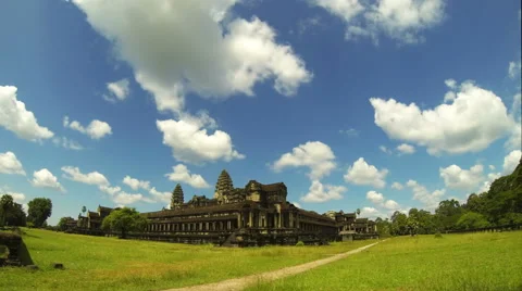 Angkor Wat temple time lapse. 4K resolution Stock Footage 44822867