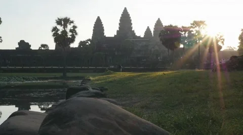 Angkor Wat Time Lapse at sun rise Stock Footage 60401314