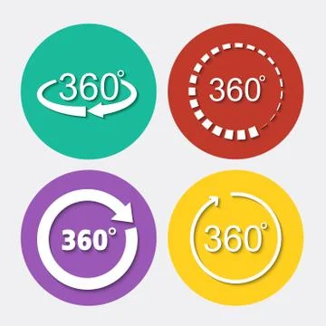 Angle 360 degrees sign icon Иллюстрация