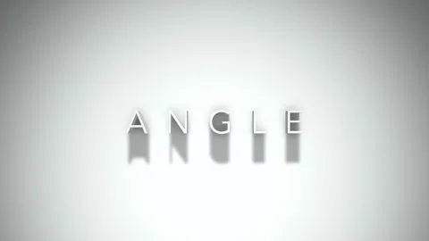Angle 3D title animation with shadows on a white background Stock Footage 297388288