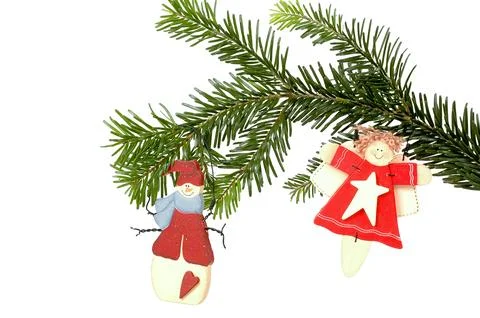 Angle and santa Stock Photos