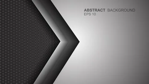 Angle arrow overlap vector background on space for text and message artwork.. Illustrazione stock