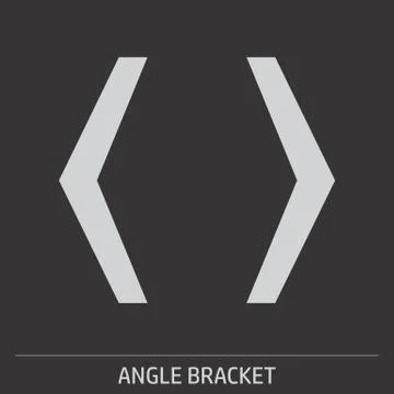 Angle Bracket icon Stock Illustration