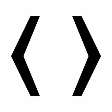 Angle Bracket icon Stockillustratie