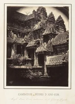 Angle d'Une Cour Intrieure de la Grande Pagode 1866 Emile Gsell French The .. Fotos Stock