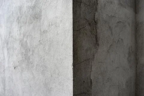The angle of the gray house with a shadow 스톡 사진