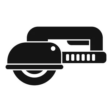 Angle grinder being used by construction worker for cutting metal Stock Illustration