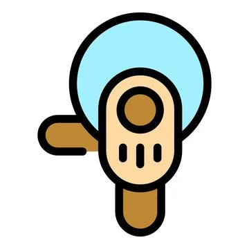 Angle grinder cutting disc rotating power tool icon Stock Illustration