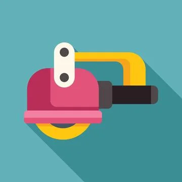 Angle grinder cutting disc tool for construction works presenting modern design Stock Illustration