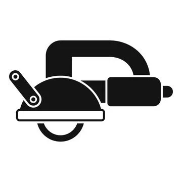 Angle grinder cutting machine power tool for construction icon Stock Illustration