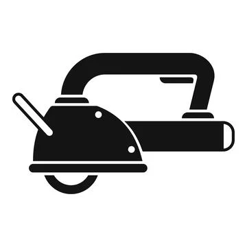 Angle grinder cutting machine using for cutting metal icon Stock Illustration