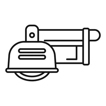 Angle grinder cutting machine using for metal working Stock Illustration
